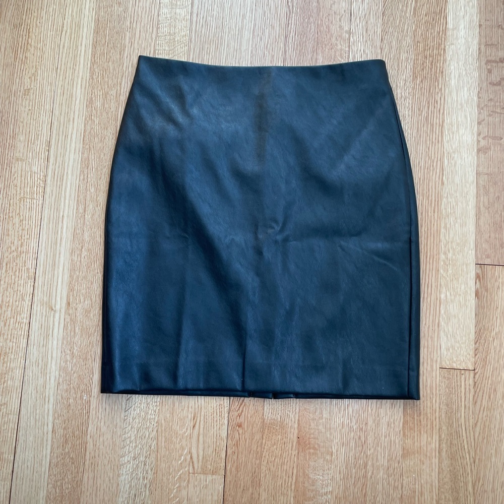 J.Crew Black Faux Leather Skirt - NWT - size 14